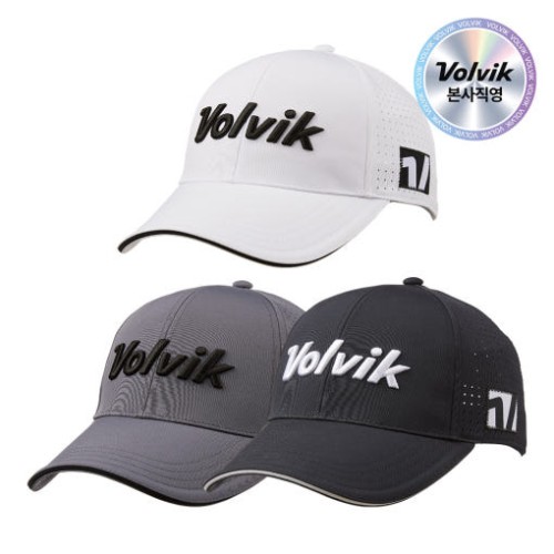[볼빅] VBEB-퍼포먼스 남성용 로고 자수 볼캡 3종 (WHITE / GREY / BLACK)