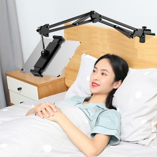 2WAY 자유관절 스탠드 태블릿 거치대(블랙)