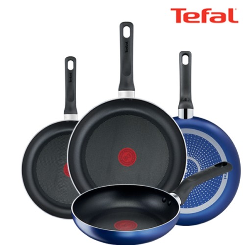 테팔 팬&냄비 PTFE 미드나잇 블루 4종세트 (프라이팬 20cm + 24cm + 26cm + 28cm)
