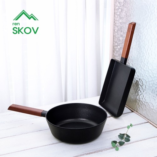 [렌스코브] 쏠러스 IH 인덕션 멀티팬24cm+사각후라이팬24cm