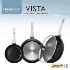 [Hamptons] 햄튼 비스타 풀인덕션 C3코팅 후라이팬 3종 세트(4P)-A타입(F20+F26+W28+G28cm) HT-VST-2F6F8W8G