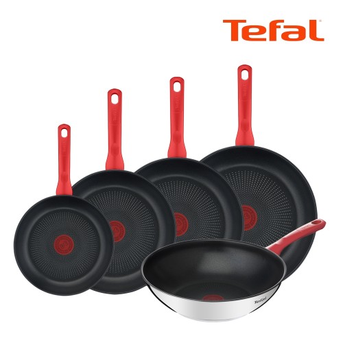 [Tefal] 테팔 에디션 레드 인덕션 프라이팬 20cm+26cm+28cm+30cm+궁중팬28cm