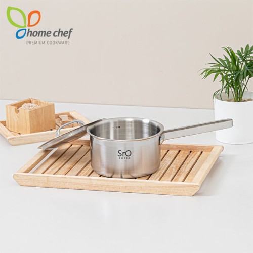 [홈셰프] SrO 통3중 스텐 이유식 편수냄비14Cm, Hc-1214p