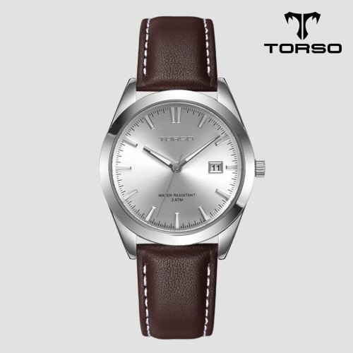 [토르소] 마이다스 캘린더 워치 남성 가죽 밴드 시계 T105L-SSBR