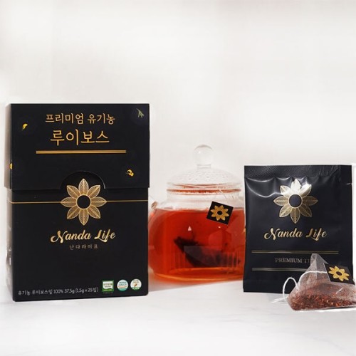 [난다라이프] 해썹 프리미엄 유기농 루이보스차 1.5g x 25개입(각 티백 개별 포장)
