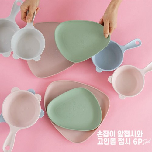 [나드레타] 고인돌 혼합접시 6P 세트