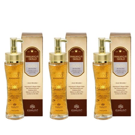 [Eshumi] 애슈미 스네일 뮤커스 골드 리바이탈라이징 에센스 150ml x 3개
