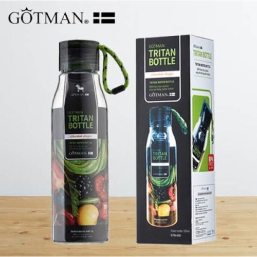 [고트만] 트라이탄 그린핸들 워터버틀 650ml, GTB-608