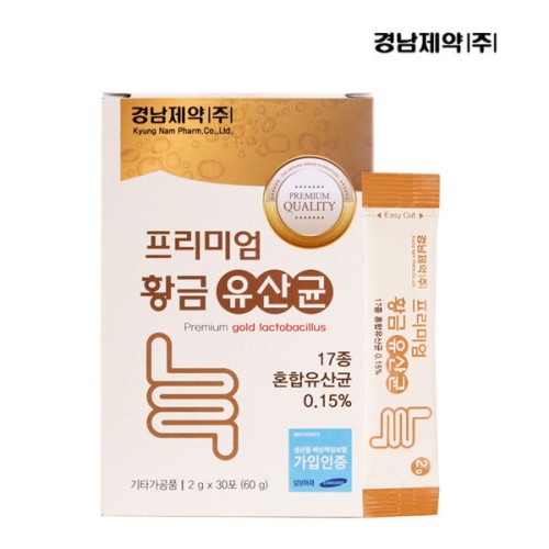 [경남제약] 프리미엄 황금 유산균 2g x 30포