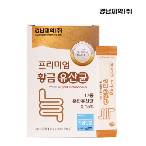 [경남제약] 프리미엄 황금 유산균 2g x 30포