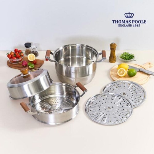 [토마스풀] 2in1 IH 3단 찜기 30cm