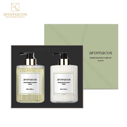 [아로마코스] 머스켓 바디케어 2종세트 전성분 EWG 그린등급(바디워시500ml,바디로션500ml)