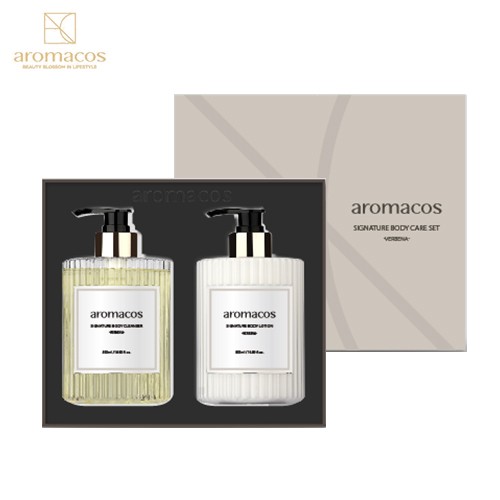 [아로마코스] 버베나 바디케어 2종세트 전성분 EWG 그린등급(바디워시500ml,바디로션500ml)