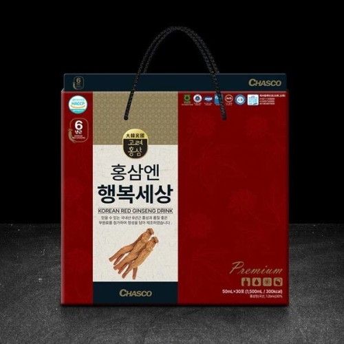 [차스코] 고려홍삼 홍삼엔 행복세상 50ml x 30포