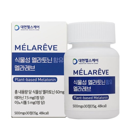 대현헬스케어 식물성멜라토닌함유멜라레브 50mg x 30정