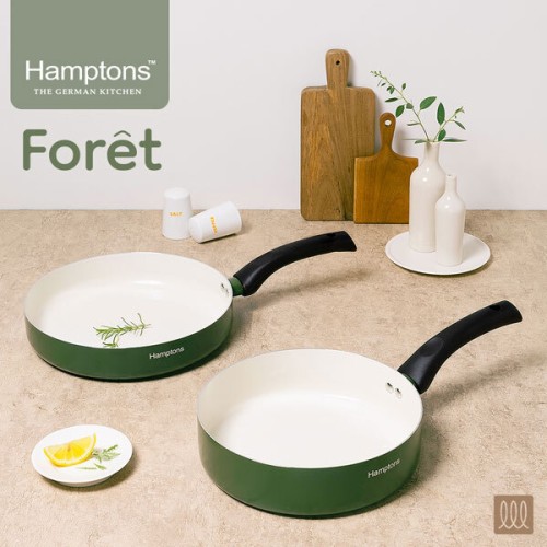 [Hamptons] 햄튼 포레 세라믹 IH 소테팬 2종(26cm, 깊은팬24cm) 세트B, HT-FR-26F24W