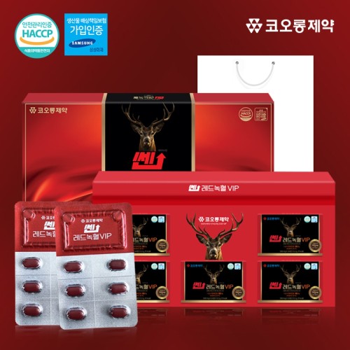 [코오롱제약] 쎈 레드녹혈VIP 550mg x 120정(4개월분)