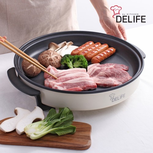 [디라이프] 뷔페 파티 전기그릴 (피자팬), DLA-PZ1500