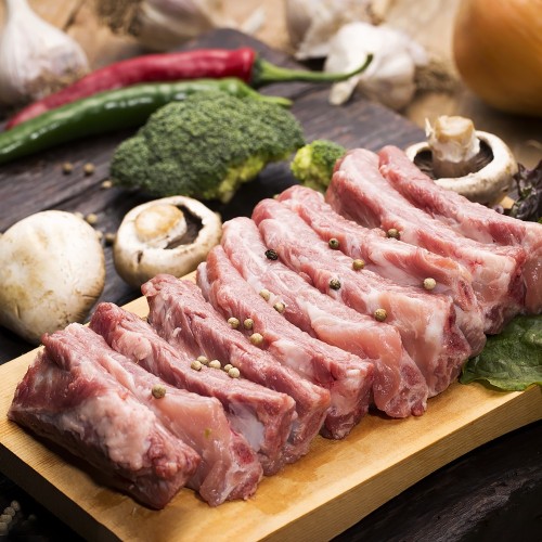 [한돈명가] 국내산 돈등갈비 500g
