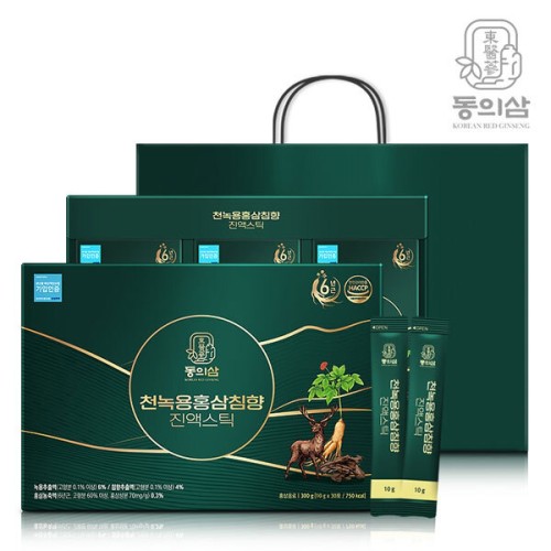 [동의삼] 천녹용홍삼침향 진액스틱 10g x 30포