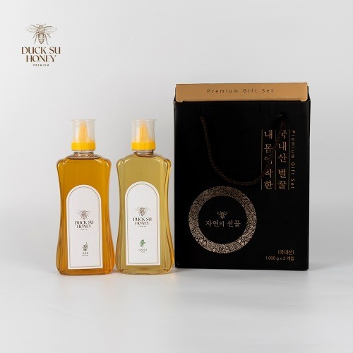 [덕수벌꿀] 참좋은 사양벌꿀 2kg(아카시아1kg+야생화1kg)