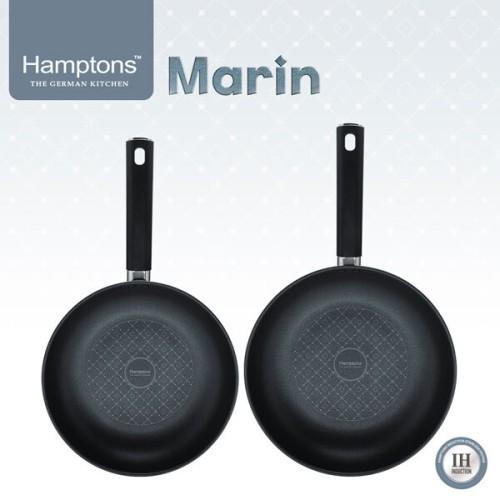 [Hamptons] 햄튼 마린(Marin) 인덕션 후라이팬 2종 D세트, HTMR-4F6F