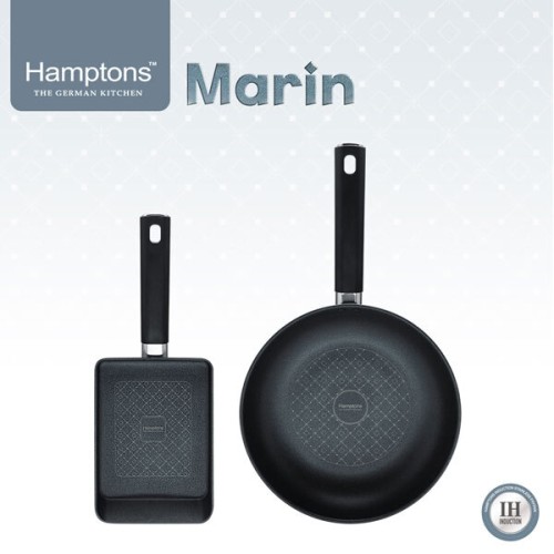[Hamptons] 햄튼 마린(Marin) 인덕션 후라이팬 2종 A세트, HTMR-18SF4F