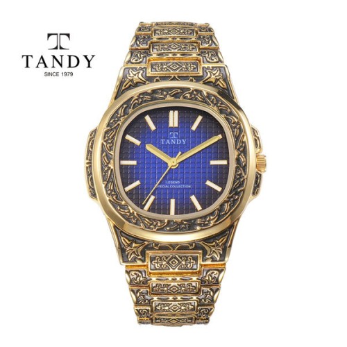 [TANDY] 탠디시계 인그레이빙 라인 T-6295 GOLD