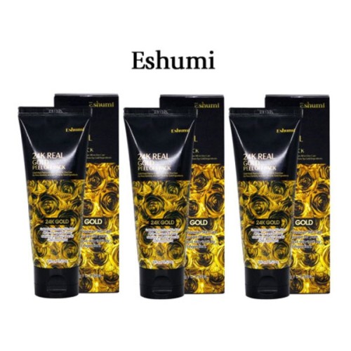 [Eshumi] 애슈미 24K 리얼 골드 필오프팩 100ml X 3개