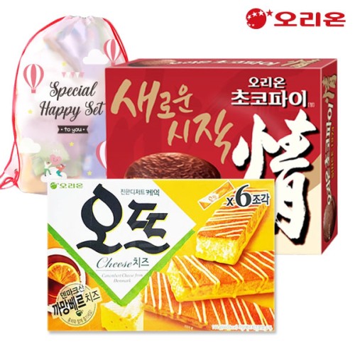 (파우치백)오리온 과자가필요해2종1호(오뜨,초코파이12개입)