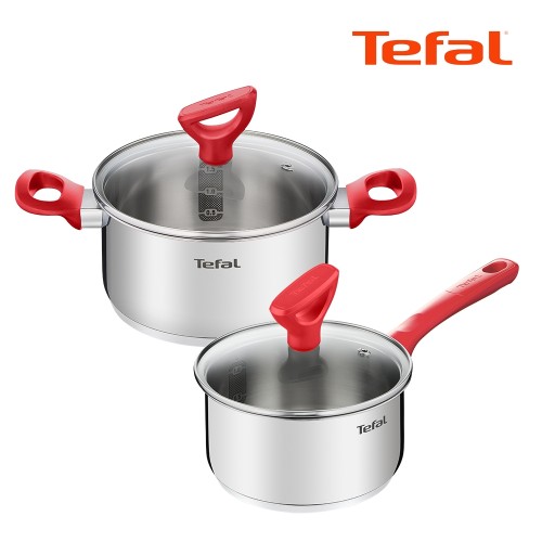 [Tefal] 테팔 에디션 레드 인덕션냄비 편수16cm+양수18cm