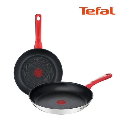 [Tefal] 테팔 에디션 레드 인덕션 프라이팬24cm+28cm