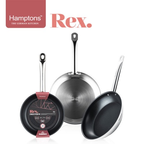 [Hamptons] 햄튼 렉스 스텐 코팅 인덕션 후라이팬 3종세트 A(22,26,28후라이팬), HTRF-2F6F8F
