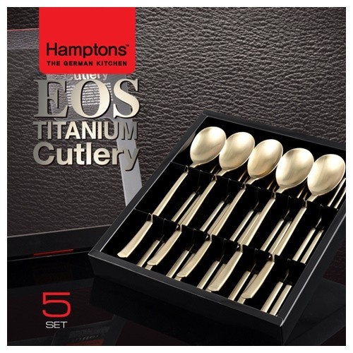[Hamptons] 독일 햄튼 EOS 티타늄 수저세트 5P, HTETC-5P
