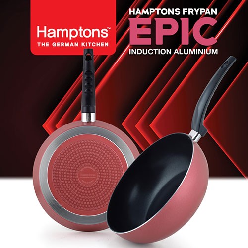 [Hamptons] 독일 햄튼 에픽 인덕션 다이아몬드 후라이팬 2종세트(28후라이팬,28궁중팬), HTE-28F28W