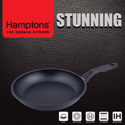 [Hamptons] 독일 햄튼 스터닝 다이캐스팅 인덕션 블랙 후라이팬 24CM, HTSF-24F