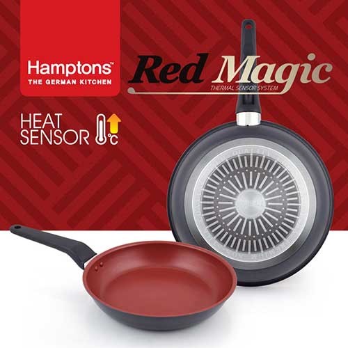 [Hamptons] 독일 햄튼 레드매직 인덕션 후라이팬2종세트 A(24,28후라이팬), HTR-4F8F