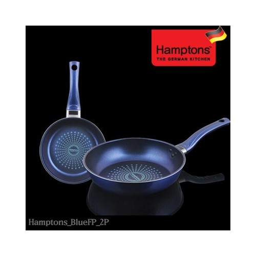 [Hamptons] 독일 햄튼 블루 인덕션 단조 후라이팬 2종세트(20,26후라이팬), HTB-20F26F