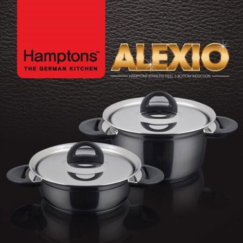 [Hamptons] 독일 햄튼 알렉시오 인덕션 냄비 2종세트 E(20양수,20전골), HALX-20P20C