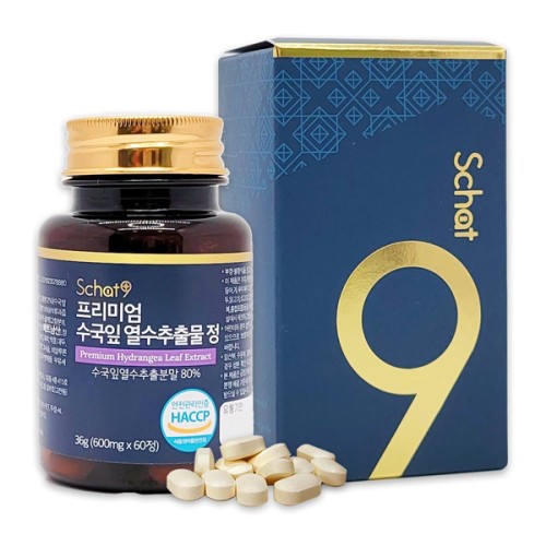 [스캇나인] 프리미엄 수국잎 열수 추출물 36g(600mg*60정)