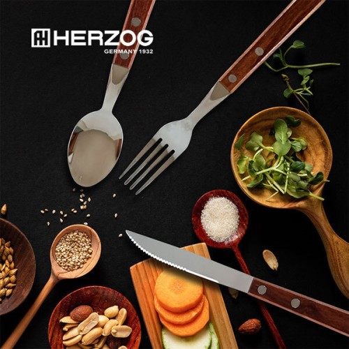 [HERZOG] 독일 헤르조그 우드 핸들 커트러리 3P세트, CP-016