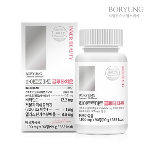 [보령] 화이트토마토 글루타치온 1,100mg x 90정