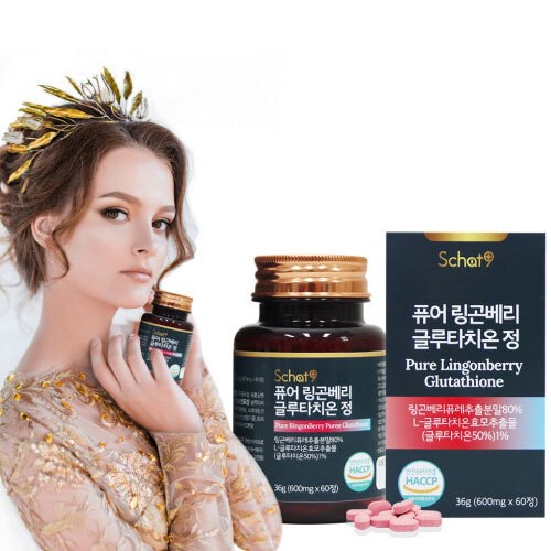 [스캇나인] 퓨어 링곤베리 퓨레 글루타치온 600mgx60정(36g)