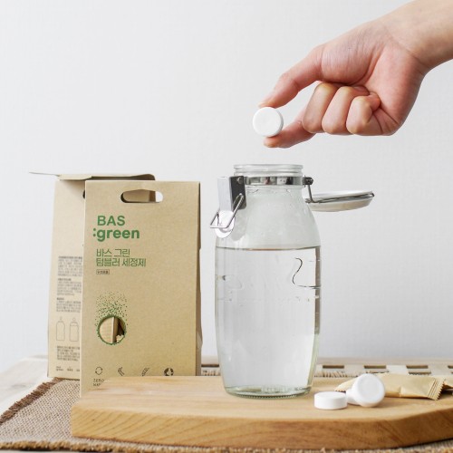 [BAS] green 텀블러 세정제 15개입 (전기포트 보온병세척)