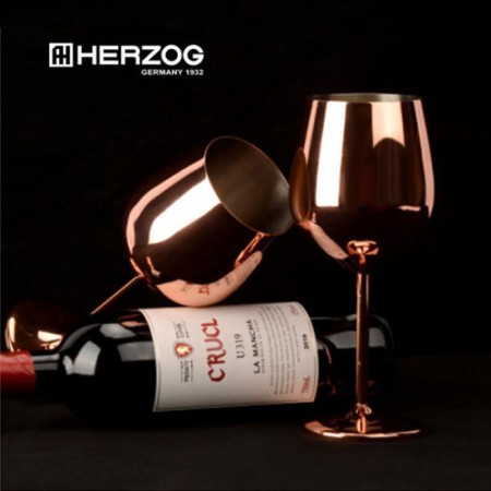 [HERZOG] 독일 헤르조그 스테인레스 와인잔 2P 세트, CP-022