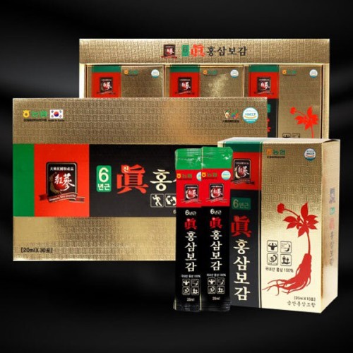 [금산홍삼조합] 6년근 고려 진홍삼보감 홍삼스틱 20ml x 30포