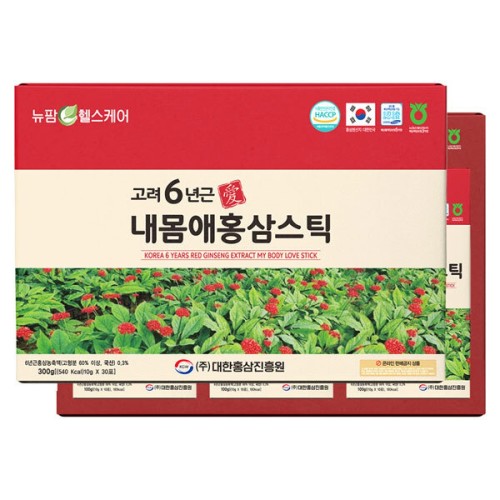 [뉴팜헬스케어] 고려6년근 내몸애홍삼스틱 10g x 30포