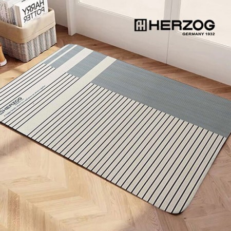 [헤르조그] 프리미엄 넌슬립 규조토 욕실 발매트 400X600mm(디자인선택)