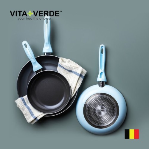 [비타베르데] 벨기에 엑스퍼트 플러스 콜렉션 인덕션 IH프라이팬 3종 세트, VITA-VD048