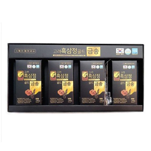 고려 흑삼정골드 금송 240g x 4병 (쇼핑백 포함)